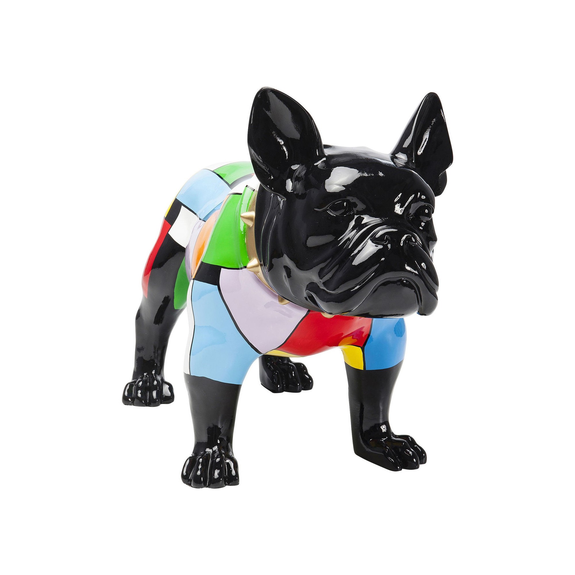 Déco chien bulldog colore 60cm Kare Design