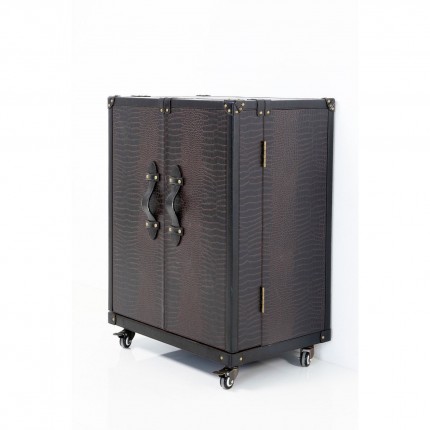 Bar suitcase Globetrotter croco 66cm Kare Design