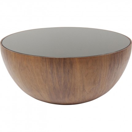 Coffee Table Tear Drops Ø80cm walnut Kare Design