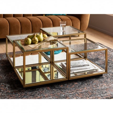 Coffee Table Luigi gold (4/Set) Kare Design