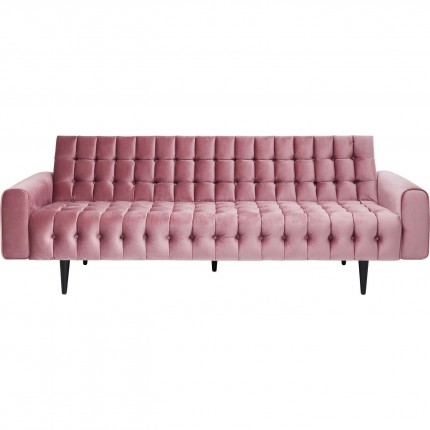 Sofa Milchbar 3-Zits fluweel roze Kare Design