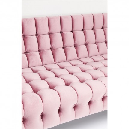 Sofa Milchbar 3-Zits fluweel roze Kare Design