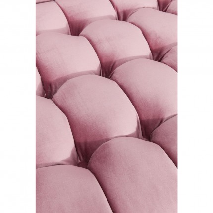 Sofa Milchbar 3-Zits fluweel roze Kare Design