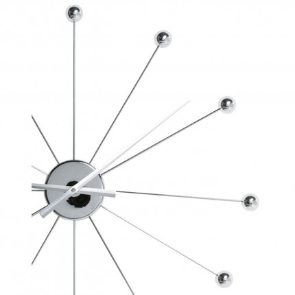 Wall Clock Like Umbrella Balls Chrome Kare Design