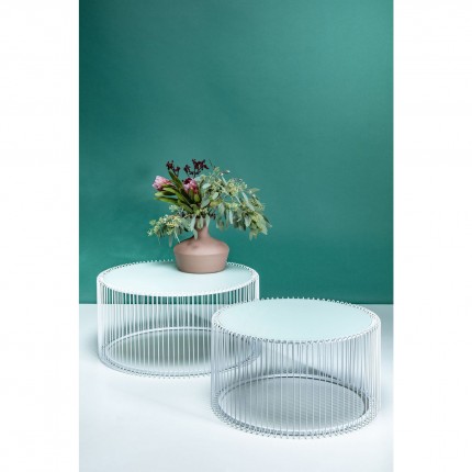 Coffee Table Wire White (2/Set) Kare Design