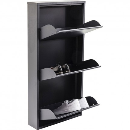 Shoe Container Caruso anthracite 3 drawers Kare Design