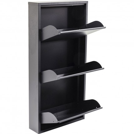 Shoe Container Caruso anthracite 3 drawers Kare Design