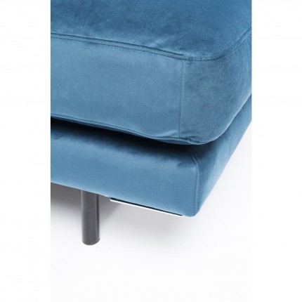 Sofa Element Lullaby fluweel blauw Kare Design