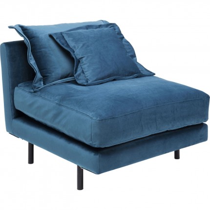 Sofa Element Lullaby fluweel blauw Kare Design