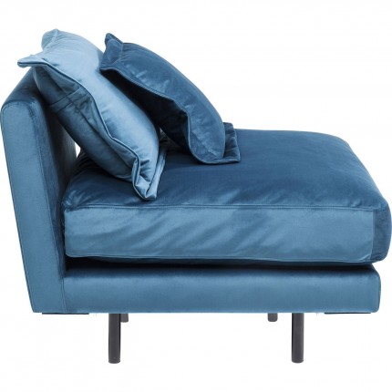 Sofa Element Lullaby fluweel blauw Kare Design