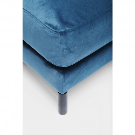 Voetsteun Lullaby fluweel olie blauwe Kare Design