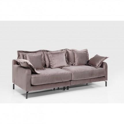 Sofa Lullaby 3-seater velvet taupe Kare Design