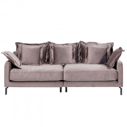 Sofa Lullaby 3-Zits fluweel taupe Kare Design