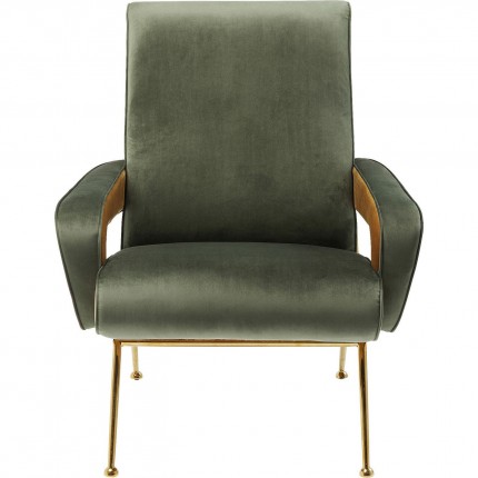 Armchair Luna High Green Kare Design