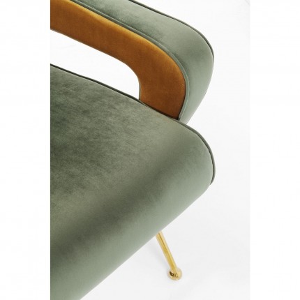 Armchair Luna High Green Kare Design