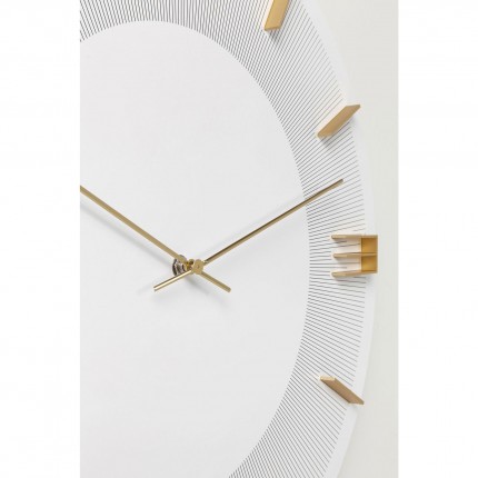 Wandklok Leonardo Wit/Gouden Kare Design