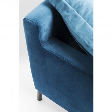 Sofa Lullaby XL fluweel blauw Kare Design