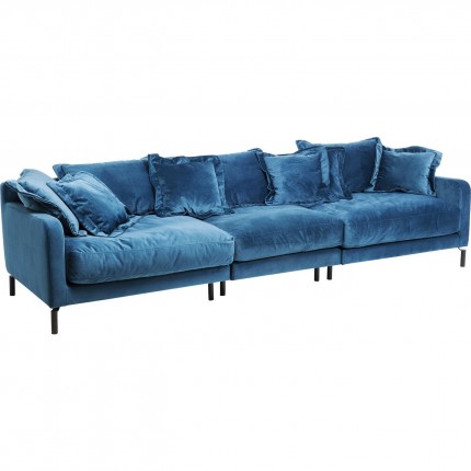 Sofa Lullaby XL fluweel blauw Kare Design