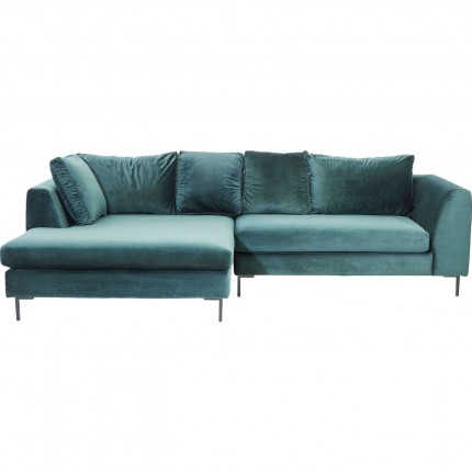 Corner Sofa Gianna Velvet Green Right Kare Design