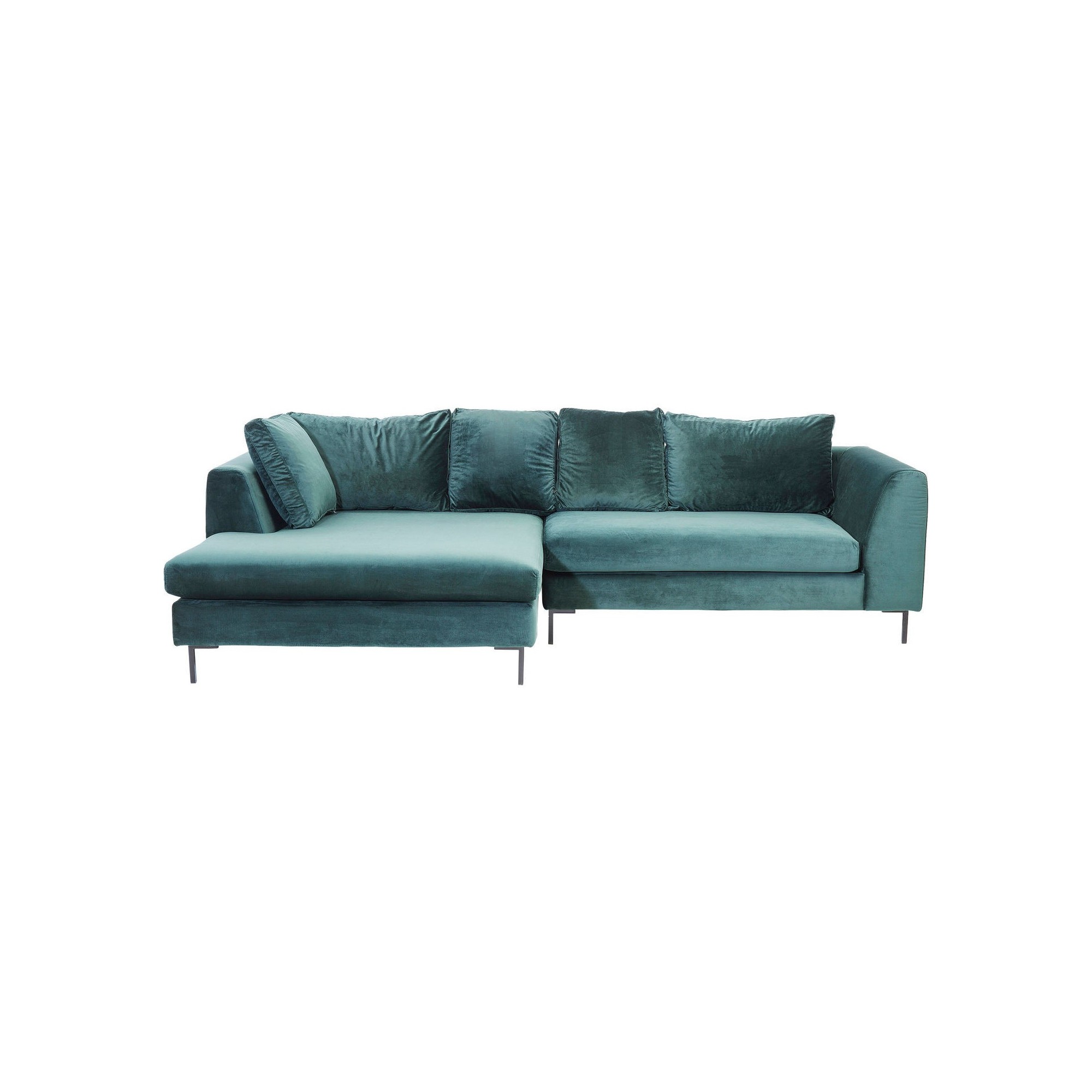 Corner Sofa Gianni Velvet Green Right Kare Design