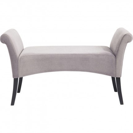 Bench Motley velvet silvergrey Kare Design