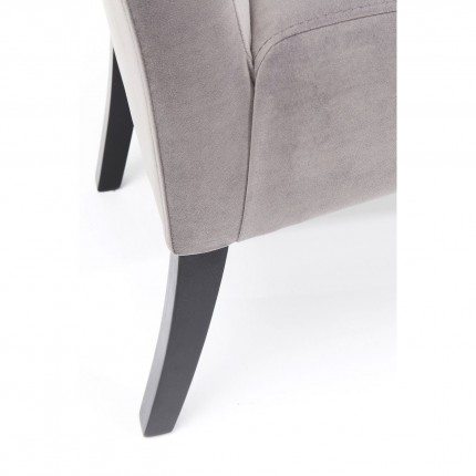 Bench Motley velvet silvergrey Kare Design