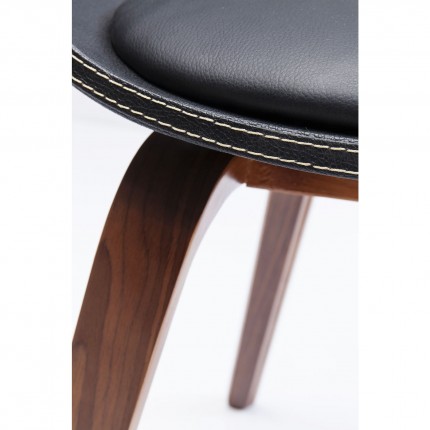 Chair with armrests Costa walnut Kare Design