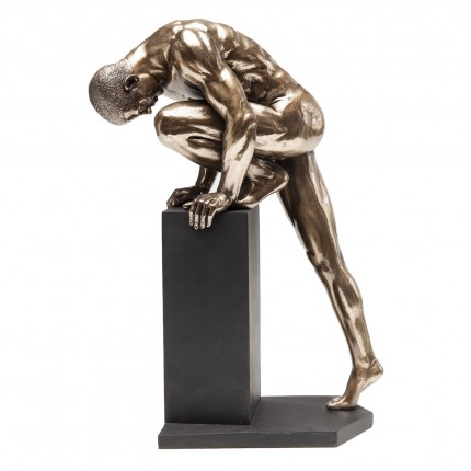 Decoratie Nude Man Stand Bronze 35cm Kare Design