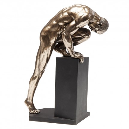 Decoratie Nude Man Stand Bronze 35cm Kare Design