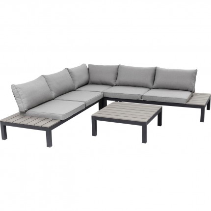 Outdoor Sofa Set Holiday Black (4-Pieces) Kare Design