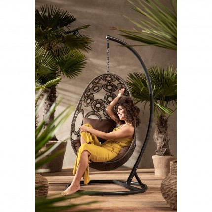 Hanging Chair Ibiza brown Kare Design