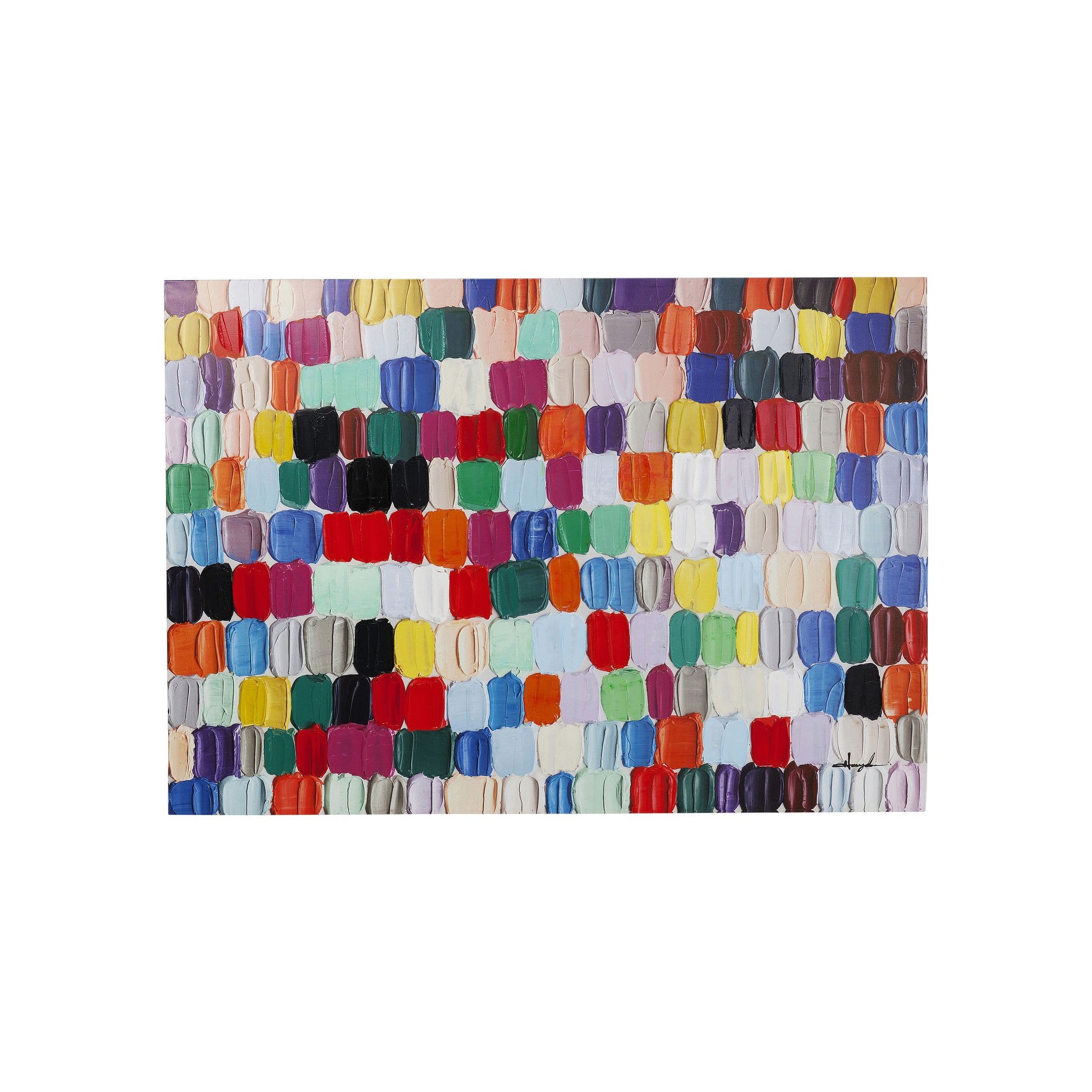 Tableau Touched Colorful Dots 140x200cm Kare Design