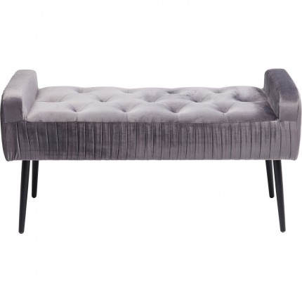 Bench Lofty grey and black Kare Design