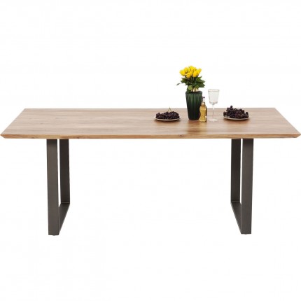 Eettafel Symphony Ruw Staal 160x80cm Kare Design