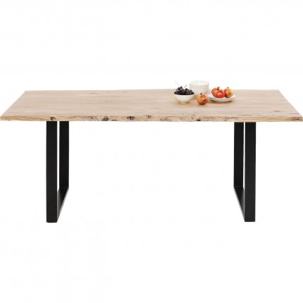 Eettafel Harmony 180x90cm acacia zwart Kare Design