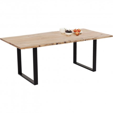 Eettafel Harmony 180x90cm acacia zwart Kare Design