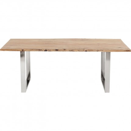 Eettafel Harmony 180x90cm acacia chroom Kare Design