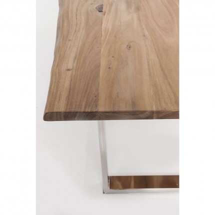 Eettafel Harmony 160x80cm acacia chroom Kare Design