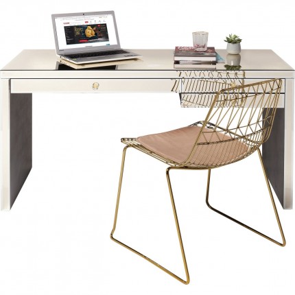 Bureau Luxury Champagne 140x60cm Kare Design