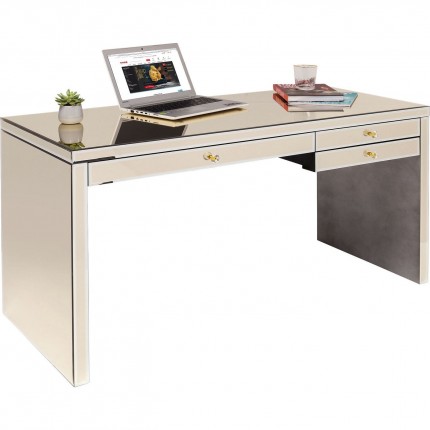 Desk Luxury Champagne 140x60cm Kare Design