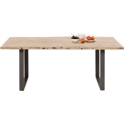 Eettafel Harmony 180x90cm acacia staal Kare Design