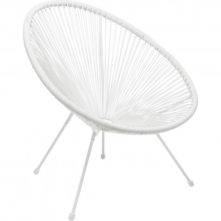 Outdoor Armchair Acapulco Mono white Kare Design