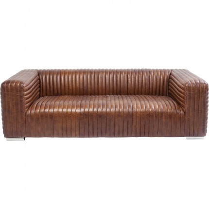 Sofa Malibu 3-Zits leer Kare Design