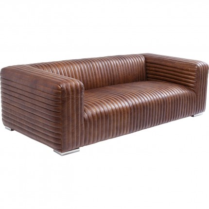 Sofa Malibu 3-Zits leer Kare Design