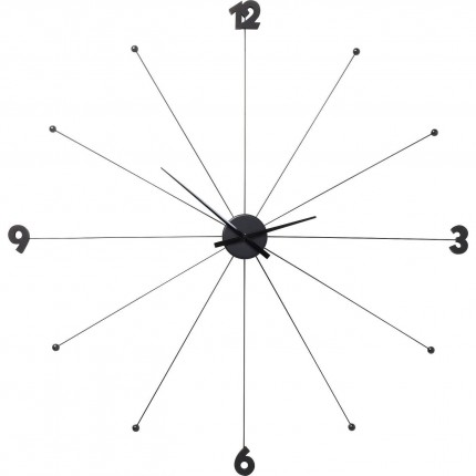 Wall Clock Umbrella black Kare Design