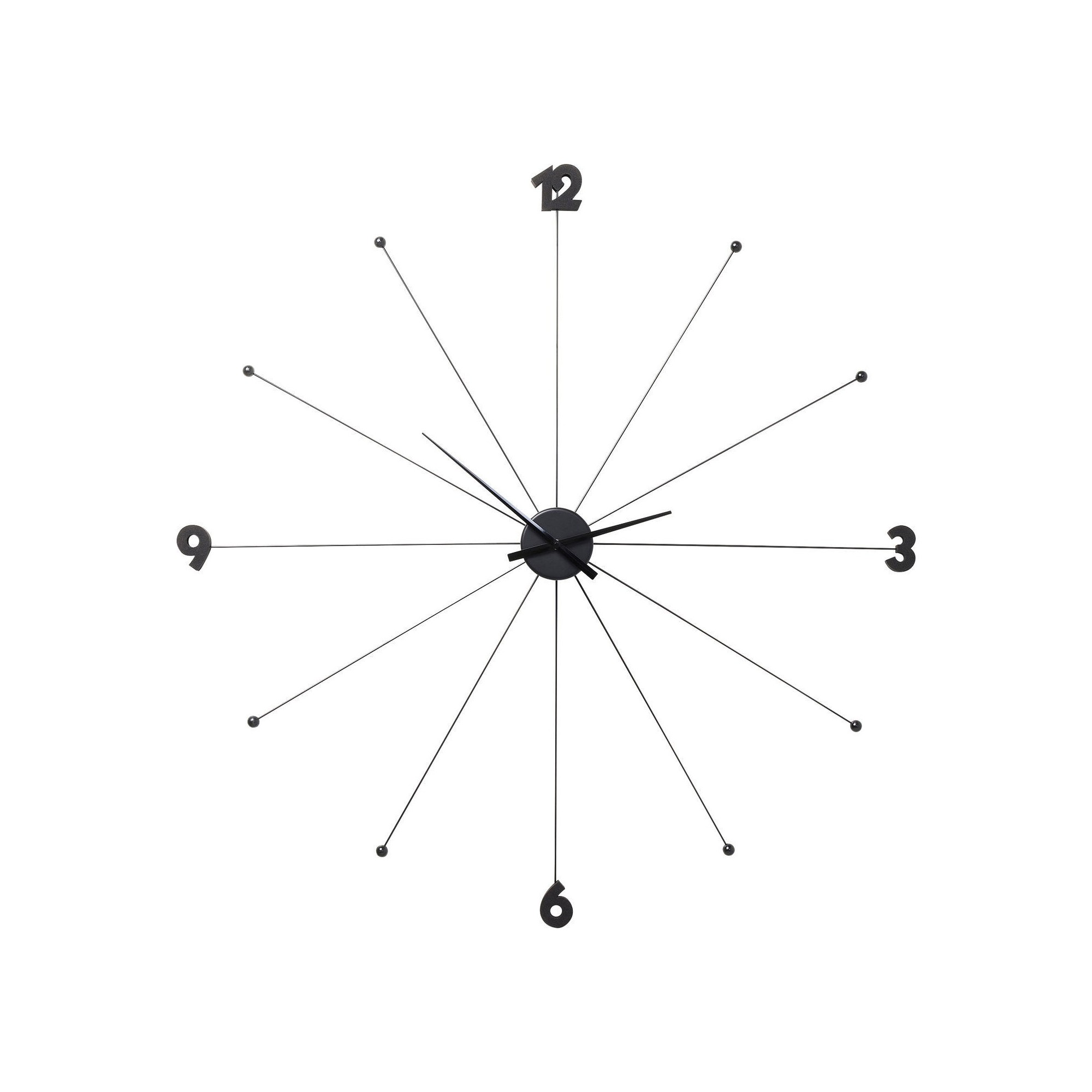 Wall Clock Like Umbrella Black Kare Design