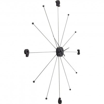 Wall Clock Umbrella black Kare Design