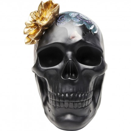 Decoratie Flower Skull 22cm Kare Design