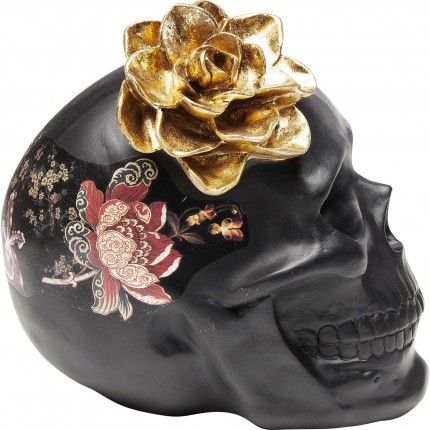 Deco black skull flowers Kare Design