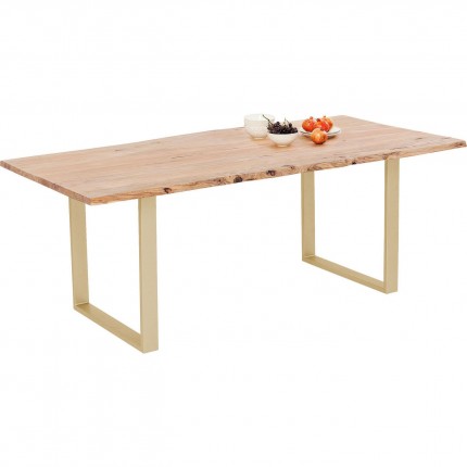 Eettafel Harmony Messing 200x100cm Kare Design